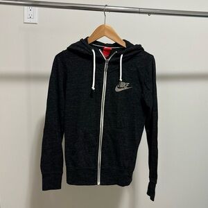 Nike Charcoal Gray Zip-Up Hoodie
